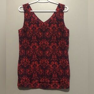 CAbi Women’s Purple and Red Hidden Ladies Tank Top